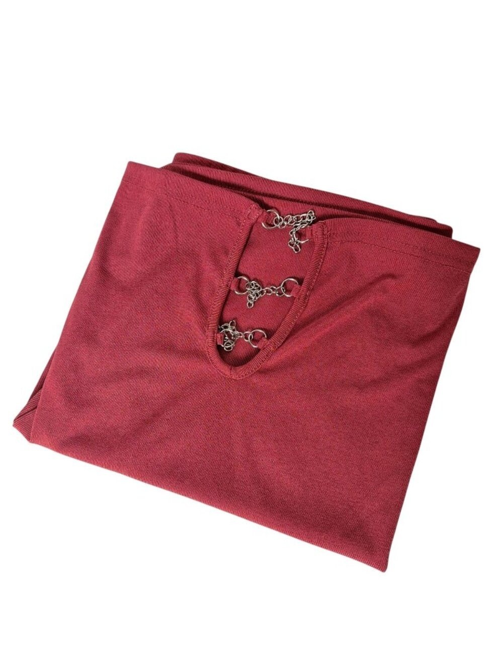 SHEIN Curve Red Ribbed Mini Skirt Plus Size 3XL